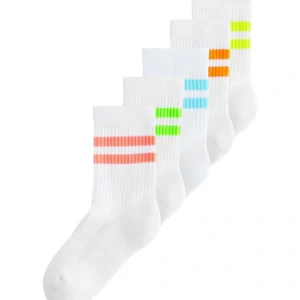 Cotton Rich Ribbed Tipped Socks
