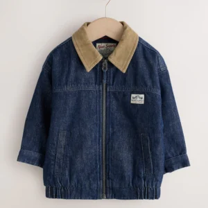 Denim Cord Collar Jacket