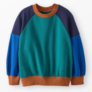 French Terry Colorblock Bubble Sweatshirt