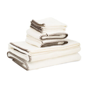 Made In Turkey 6pc Embroidered Towels