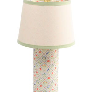 Printed Metal And Inside Shade Table Lamp