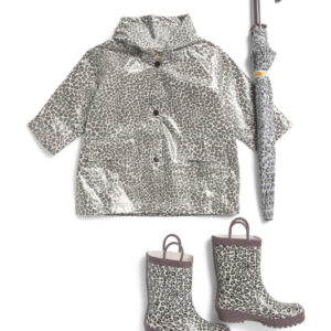 Leopard Print Rain Coat And Accessories Collection