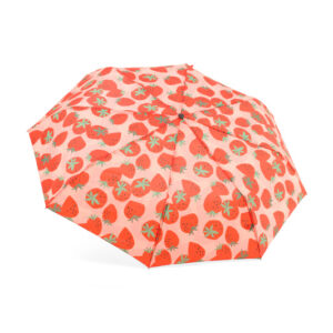 Strawberry Print Umbrella With Matching Charm