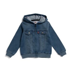 LEVIS Toddler Boys Full Zip Denim Hooded Jacket