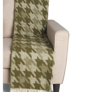 Wool Blend Herringbone Throw