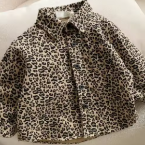 Leopard Print Denim Shirt