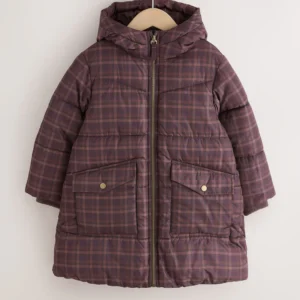 Faux Fur Lined Padded Coat
