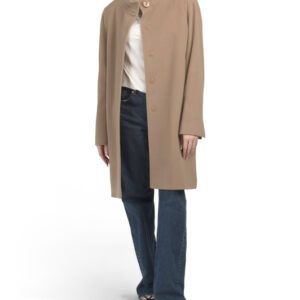 Made In Italy Virgin Wool And Cashmere Blend Coat