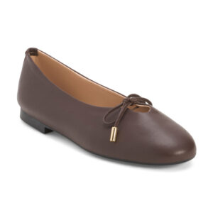 Made In Italy Leather Ballerina Flats