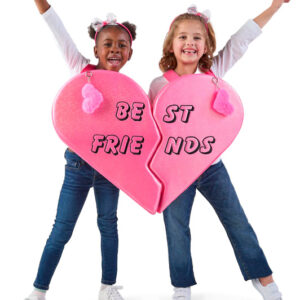 Kids 6pc Besties Heart Locket Matching Costume Set