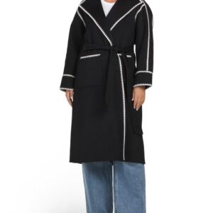 MAJE Wool Blend Coat
