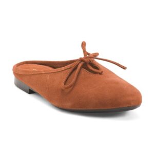 Suede Mules With Laces