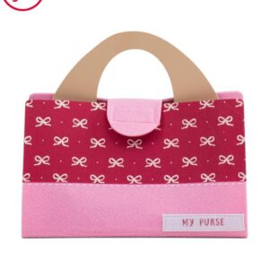 7pc Wood And Felt Purse Play Set